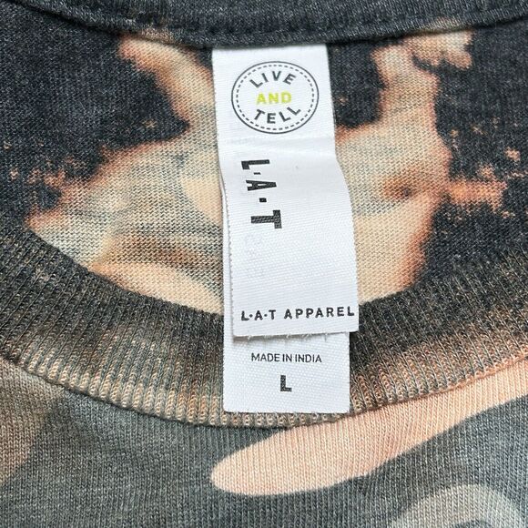 LAT Apparel But God Camo Short Sleeve Shirt Size Large - Picture 3 of 6